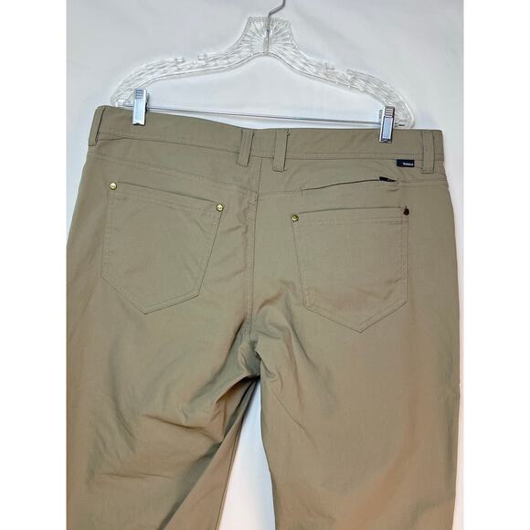 Toad & Co Men's Rover Chino Casual Athleisure Summer Pant - Size 38x30 - Tan - Picture 9 of 9
